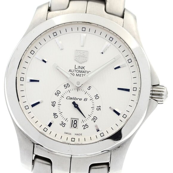 TAG HEUER Link WJF211B Caliber 6 Date Silver Dial Automatic Men's Watch_894371 - Picture 1 of 6